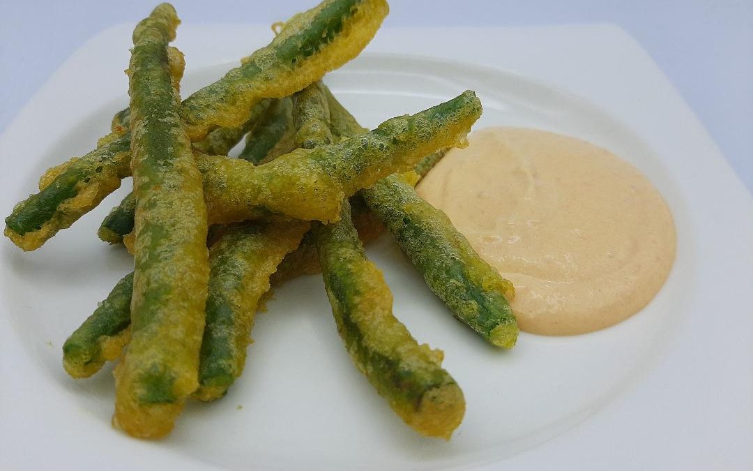 Judías en tempura