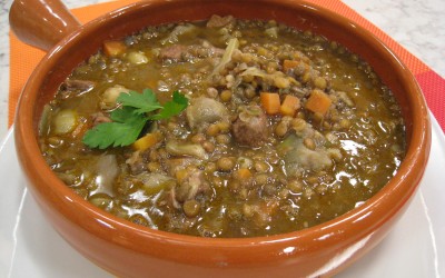 Lentejas con cordero