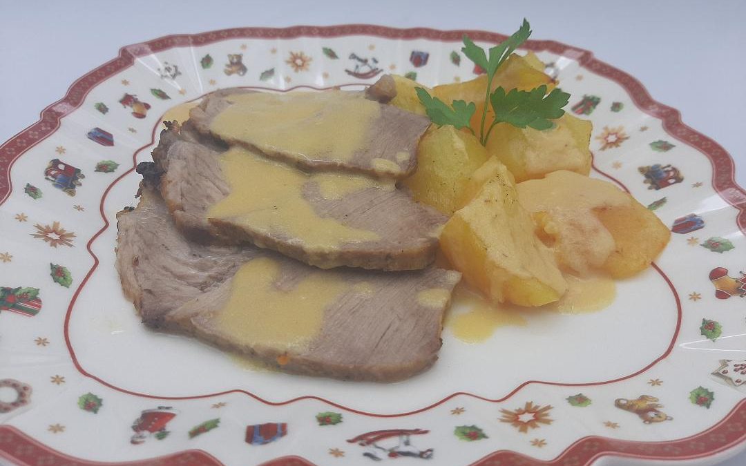 Lomo asado con patatas