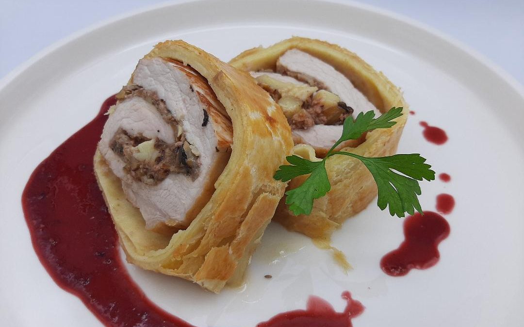 Lomo de cerdo en hojaldre