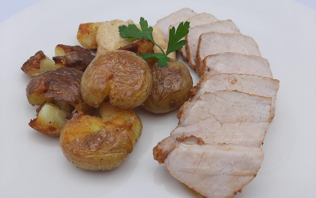 Lomo de orza con chimichurri