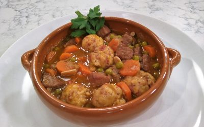 Guiso de lomo con queso