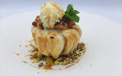 Manzanas asadas en hojaldre