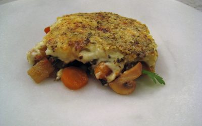 Menestra gratinada con Queso