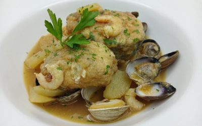 Merluza a la manzanilla