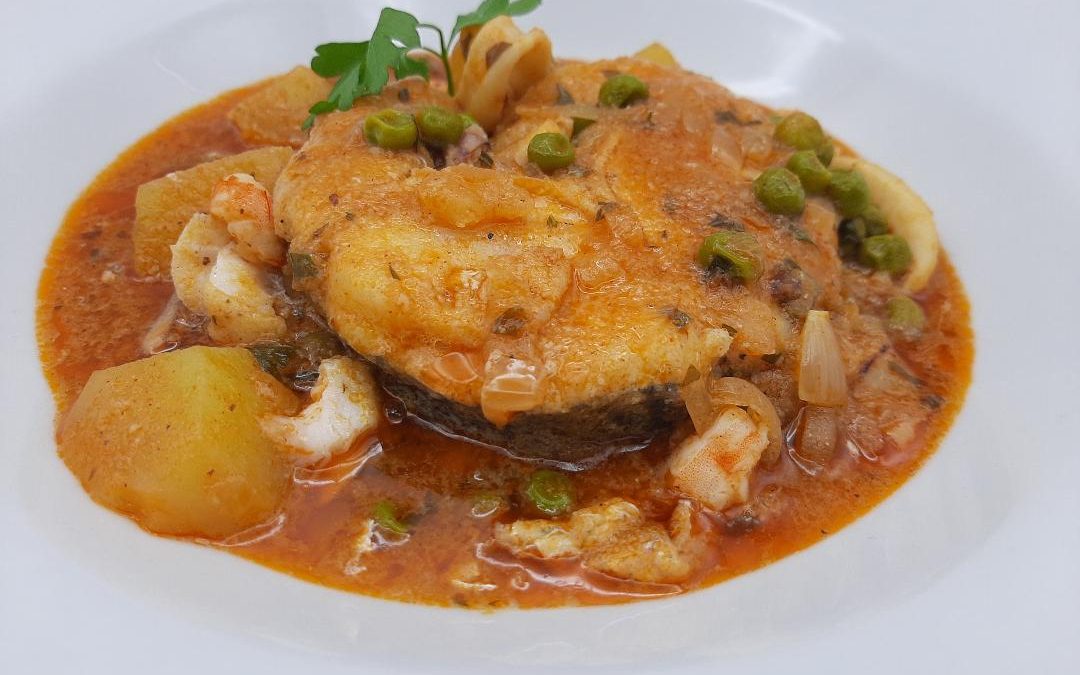 Merluza en salsa marinera