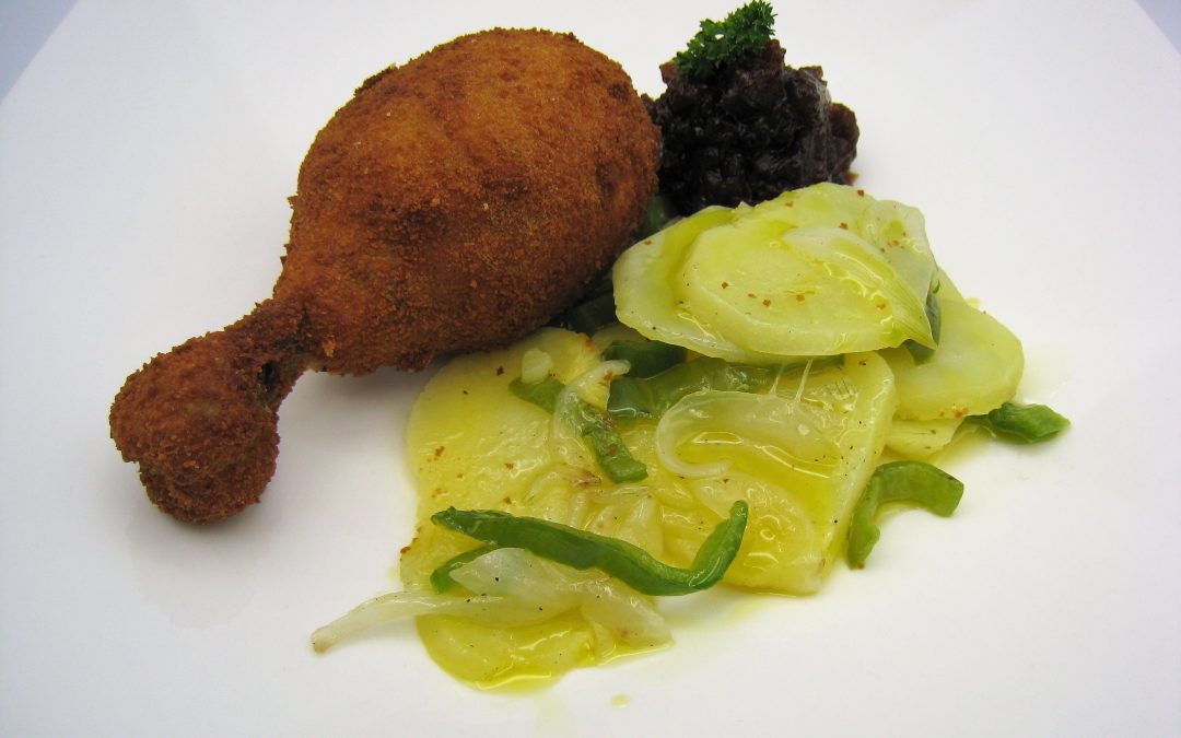 Muslos crujientes de pollo