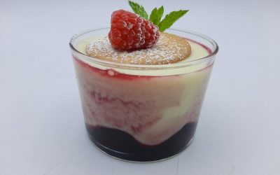 Natillas con cerezas