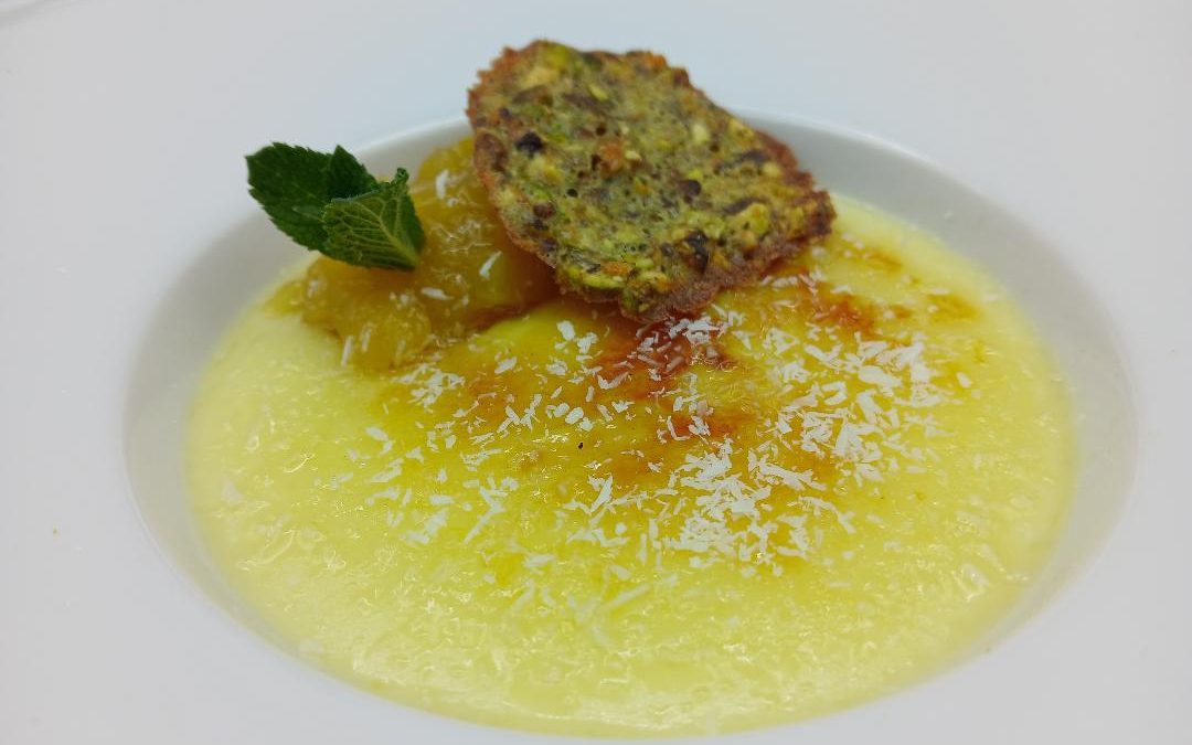 Natillas de piña colada