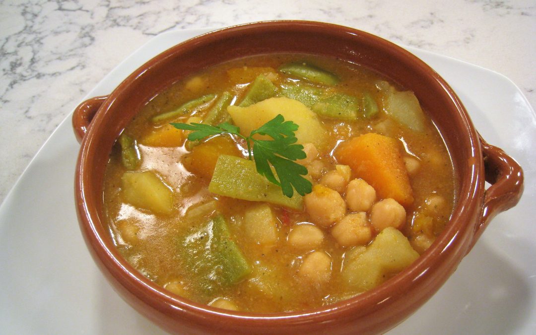 Olla gitana de garbanzos