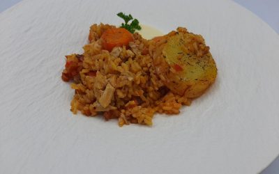 Paella de pollo