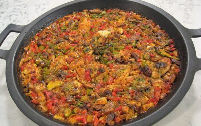 Paella de pollo