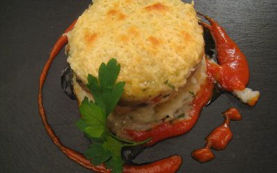 Pastel de solomillo y verduras