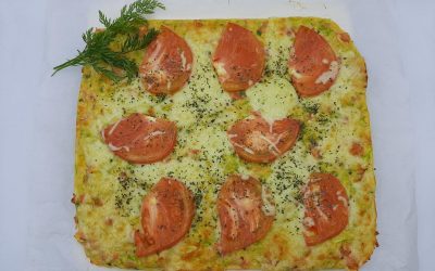 Pastel de calabacín y tomate