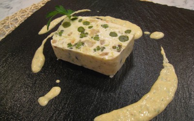Pastel de Espárragos y Gambas