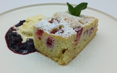 Pastel de frambuesas