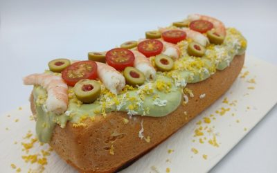 Pastel frío de pescado y marisco