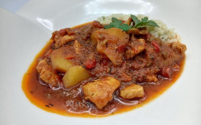 Patatas guisadas con pavo
