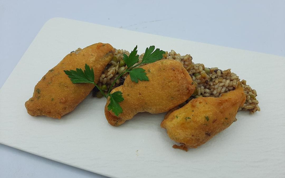 Pavías de bacalao