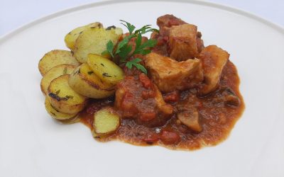 Pechuga de pavo a la cazadora