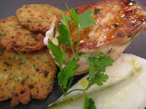 PEZ ESPADA CON CREMA DE COLIFLOR eym