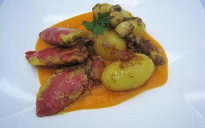 Pimientos rellenos de merluza