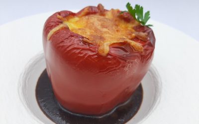 Pimientos rellenos de pollo