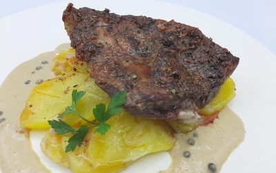 Pluma ibérica asada