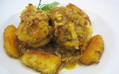 Pollo a la montillana