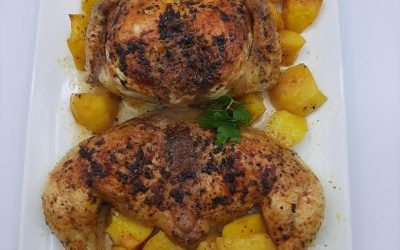 Pollo asado a la rana