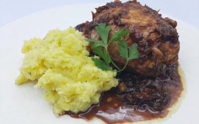 Pollo con mandarinas