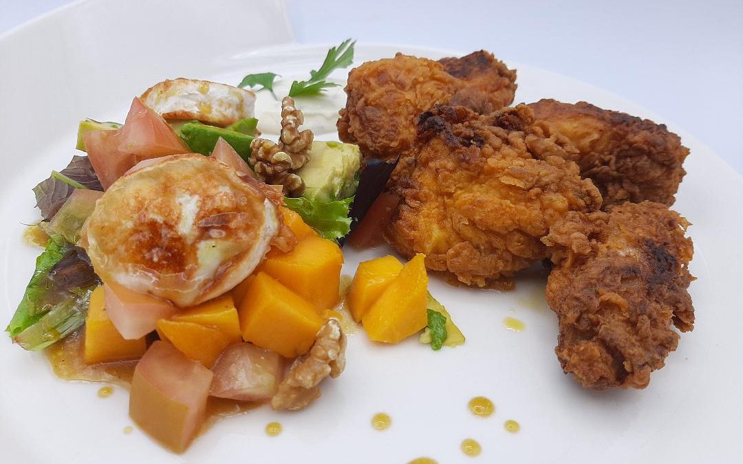 Pollo frito a la moruna