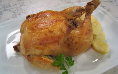 Pollo relleno con Almendras