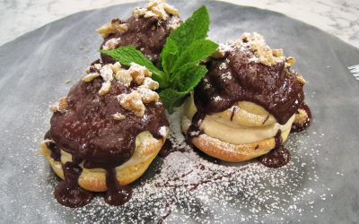 Profiteroles de Plátano