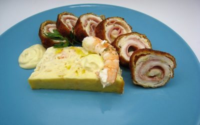 Pudin frío de merluza