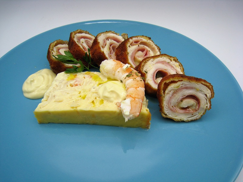 Pudin frío de merluza