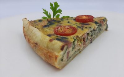 Quiche de langostinos