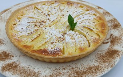 Quiche dulce de manzanas