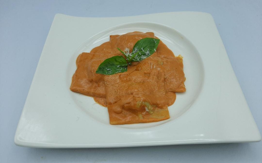 Raviolis de pescado y marisco