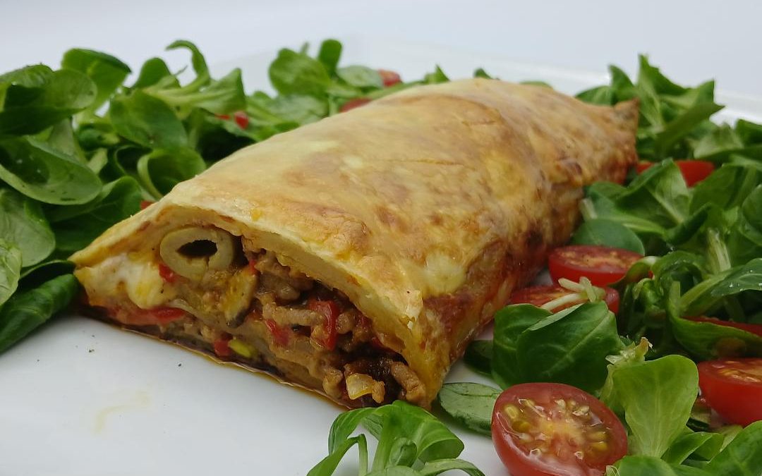 Rollo de patatas con carne