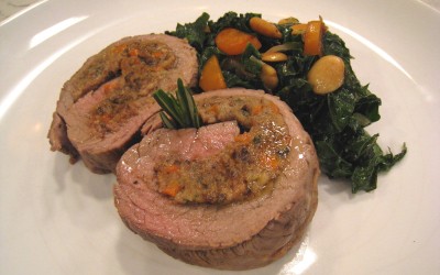 Rulo asado de ternera