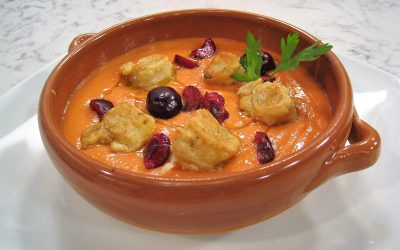 Salmorejo de Cerezas con queso