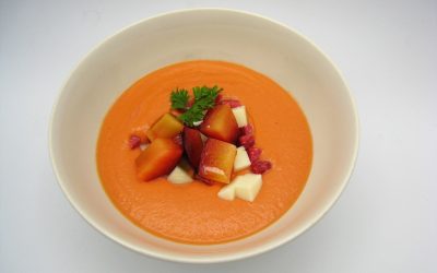 Salmorejo de ciruelas