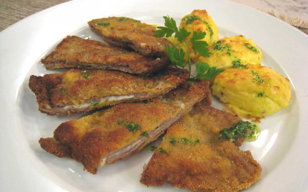 San Jacobo con patatas