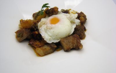 Secreto ibérico con chorizo