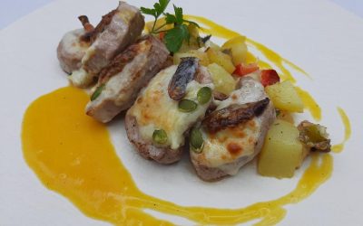 Solomillo con dátiles y bacon