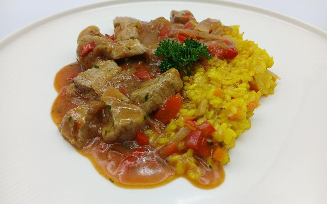 Solomillo de cerdo en salsa