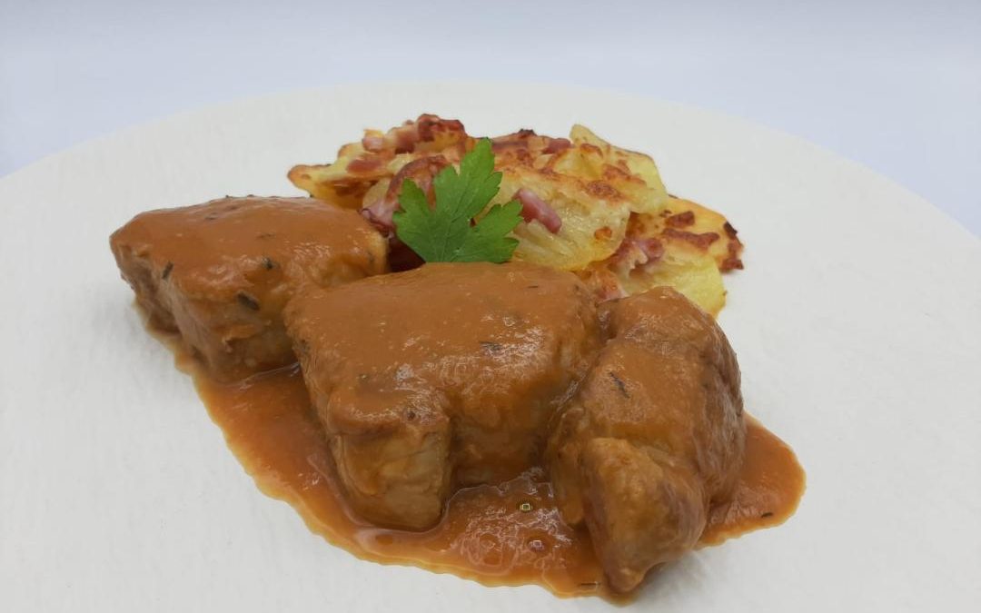 Solomillo en salsa de cerveza