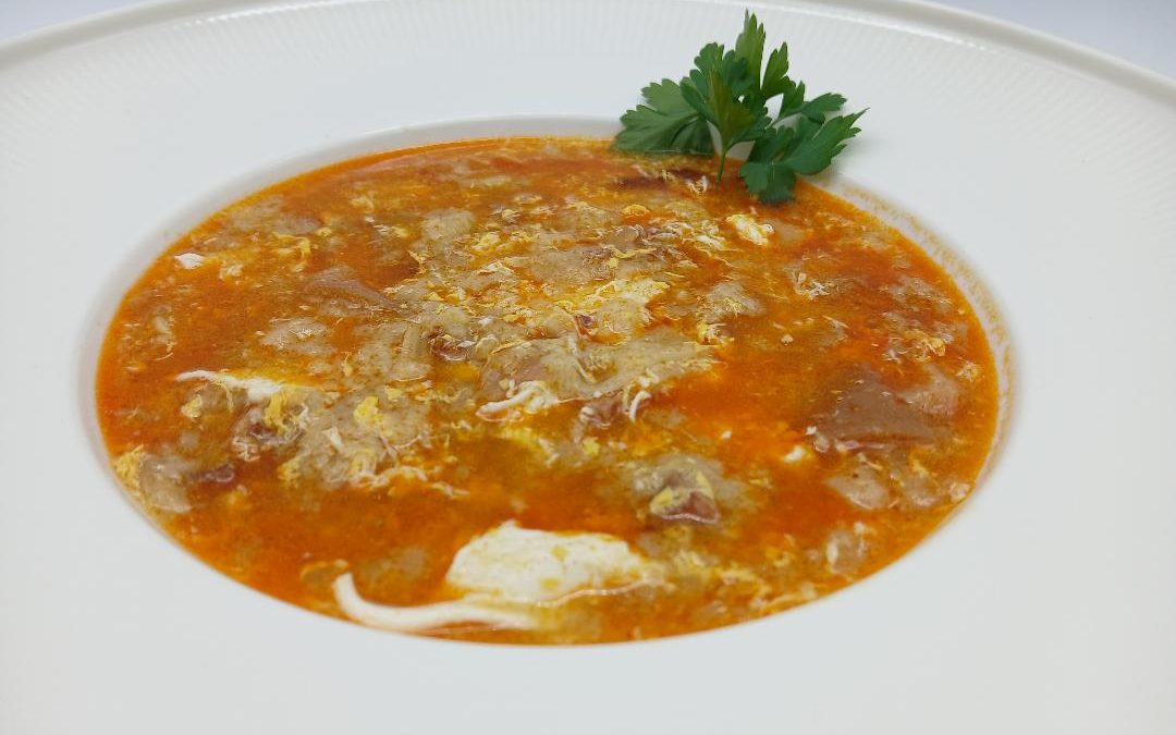 Sopa castellana con chorizo