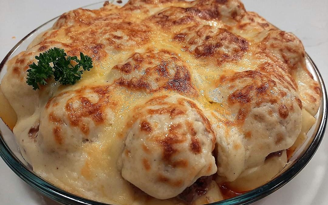 Tarta de albóndigas